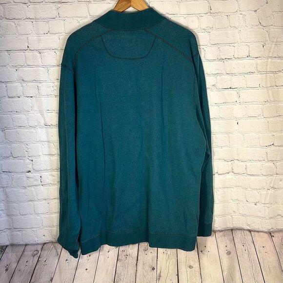 Tommy Bahama Men's Flipsider Reversible Half-Zip Sweater Green Size L Large - Picture 5 of 7